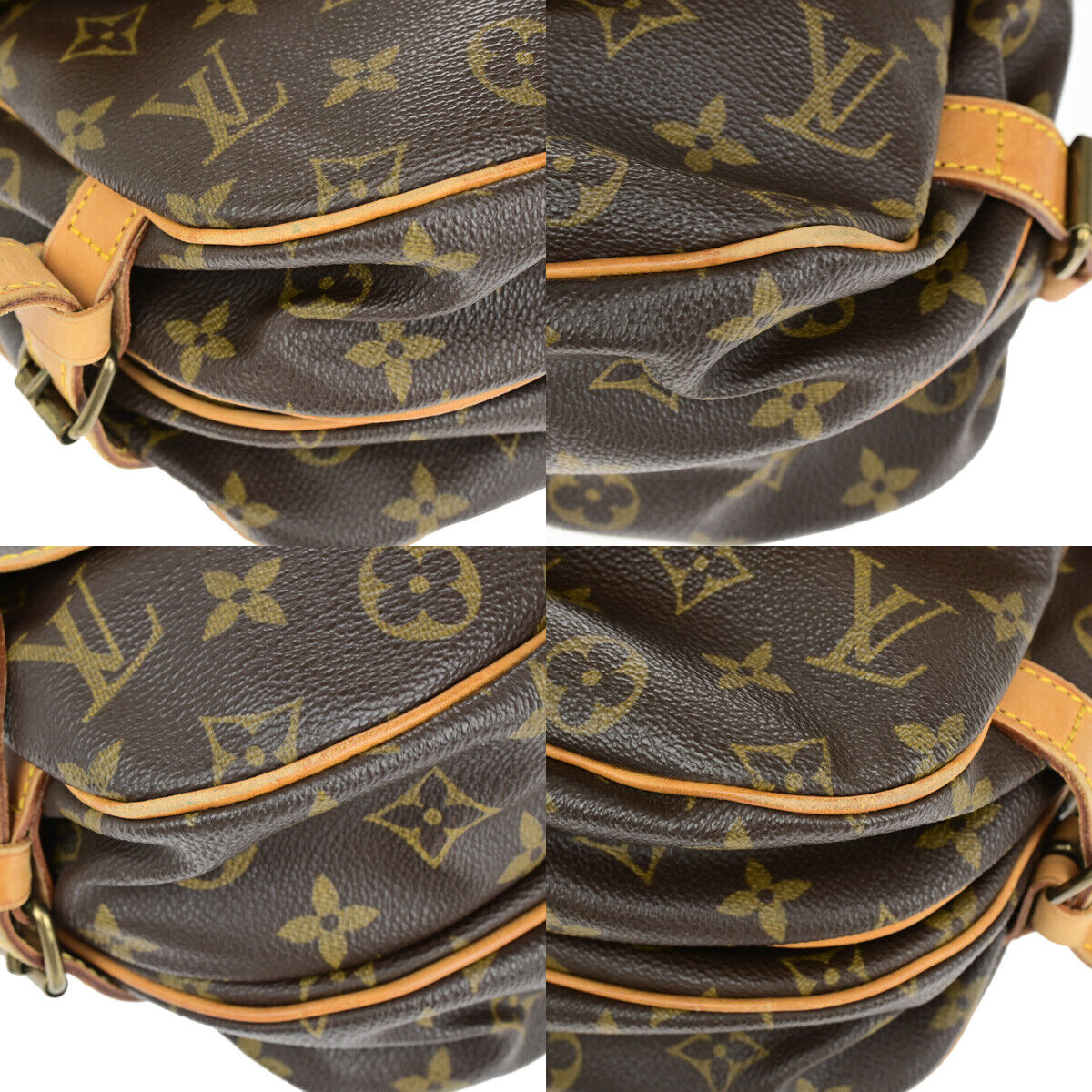 Louis Vuitton Saumur 30 Brown Canvas Shoulder Bag