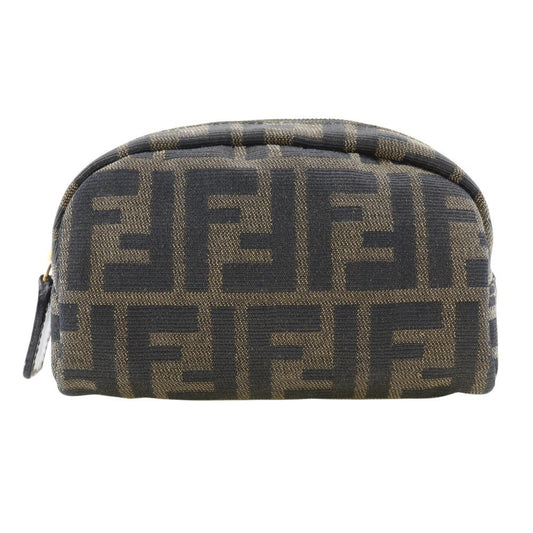 Fendi Zucca Brown Canvas Clutch Bag