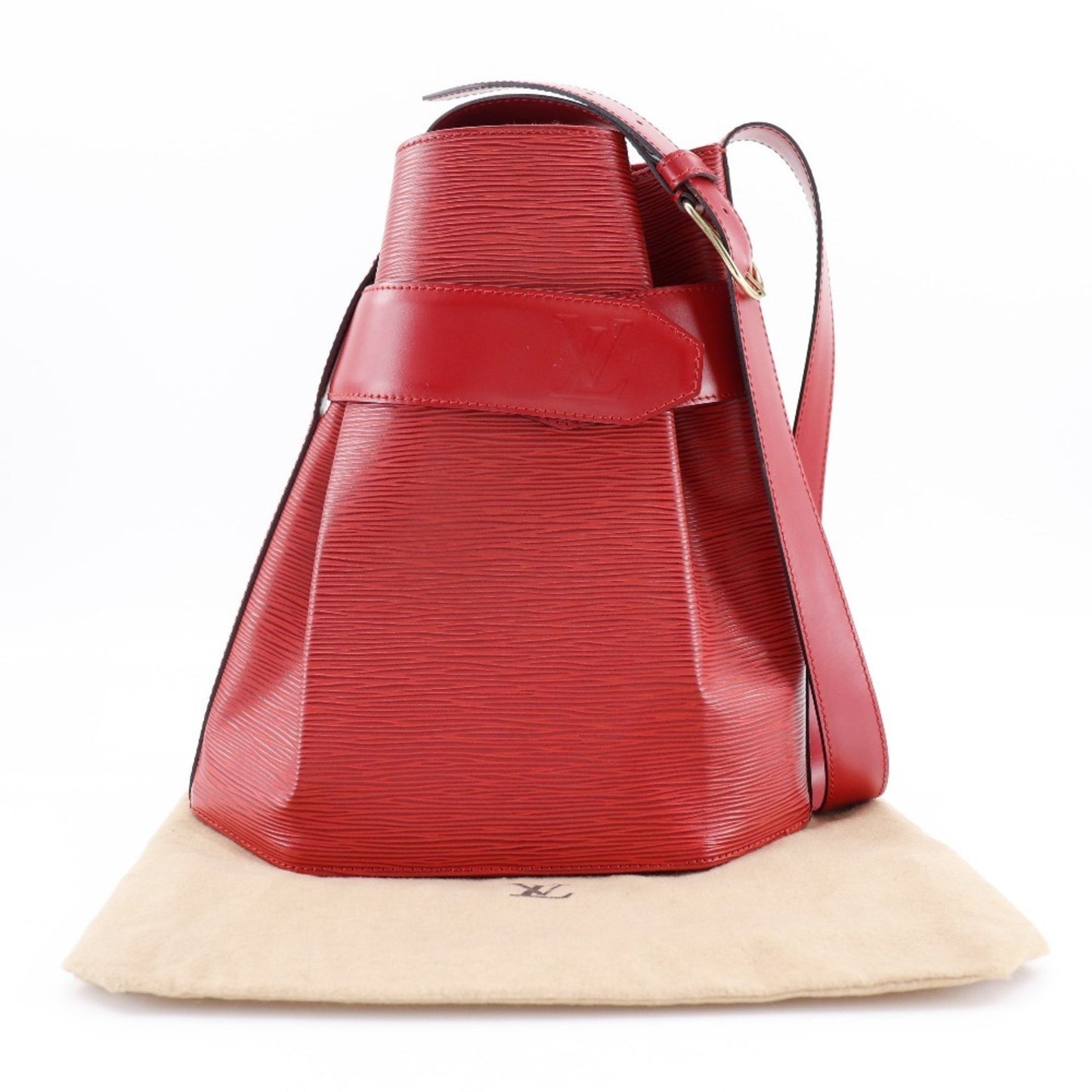 Louis Vuitton Sac d'épaule Red Leather Shoulder Bag