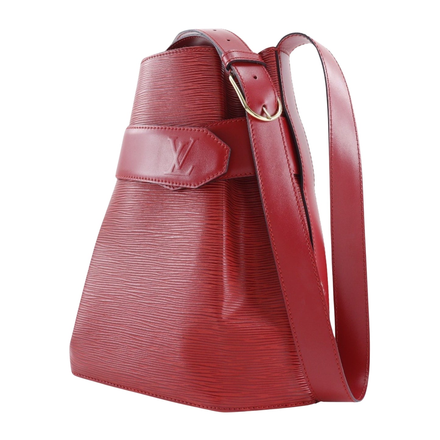 Louis Vuitton Sac d'épaule Red Leather Shoulder Bag