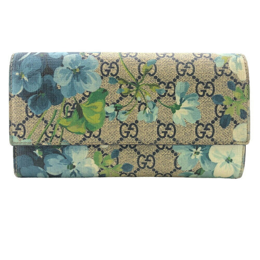 Gucci GG blooms Beige Canvas Wallet Accessories