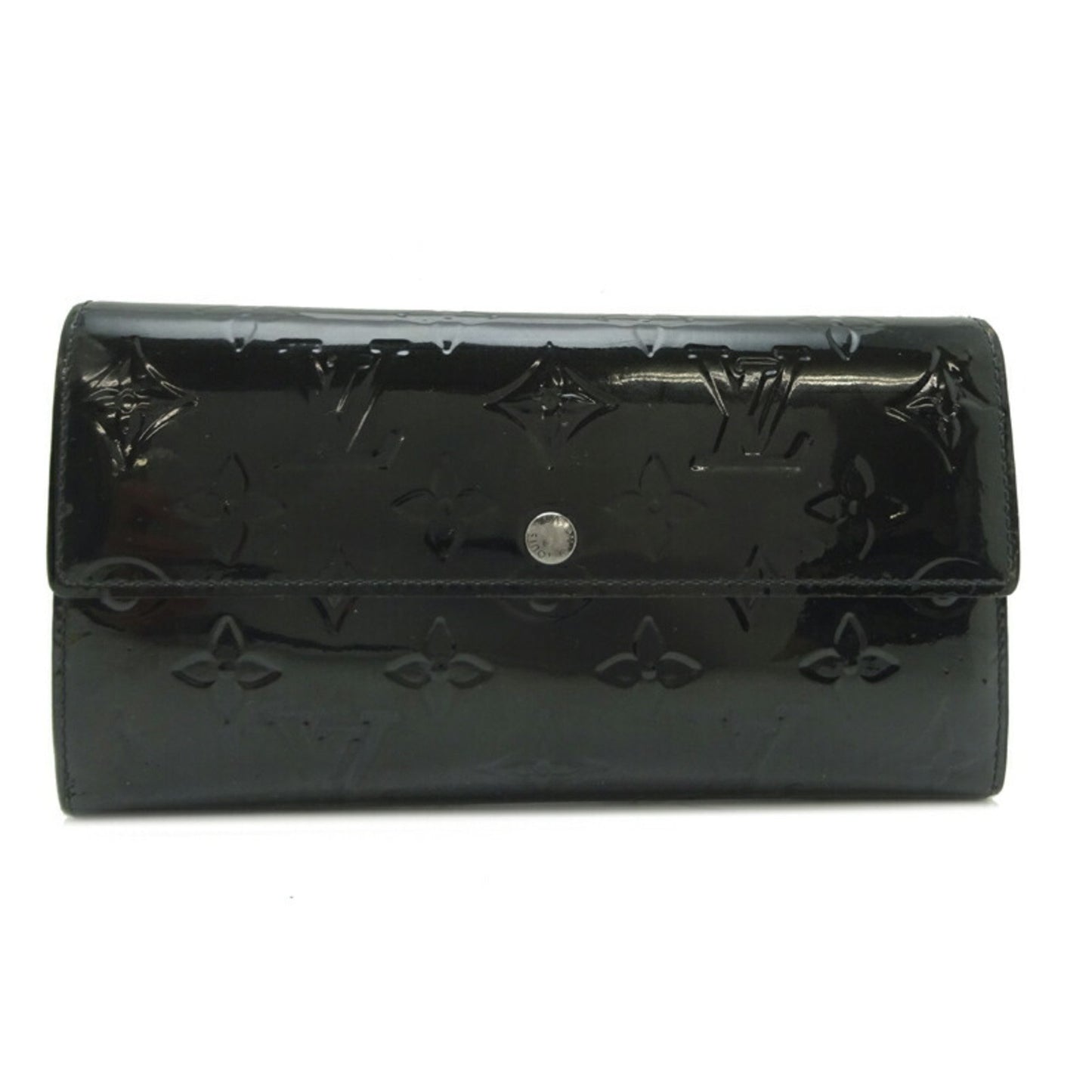 Louis Vuitton Sarah Black Patent Leather Wallet Accessories