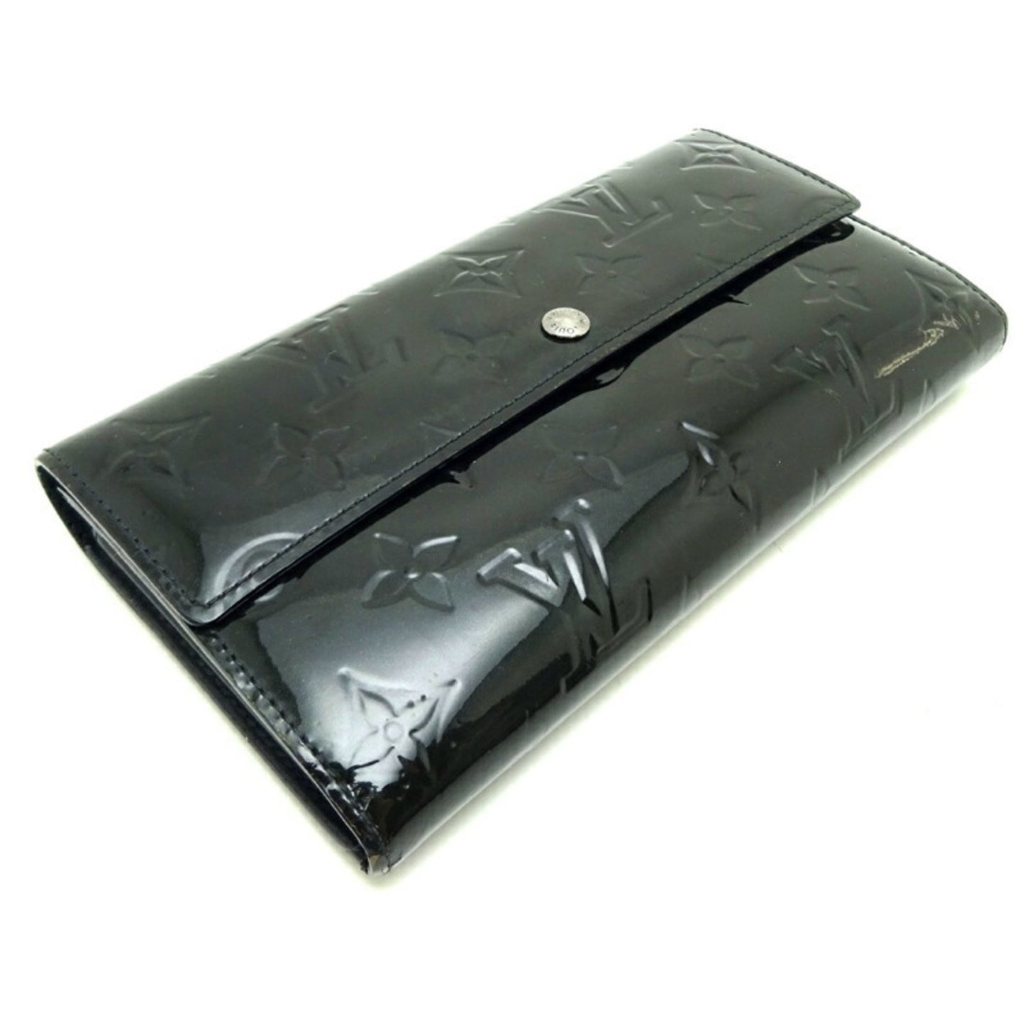 Louis Vuitton Sarah Black Patent Leather Wallet Accessories