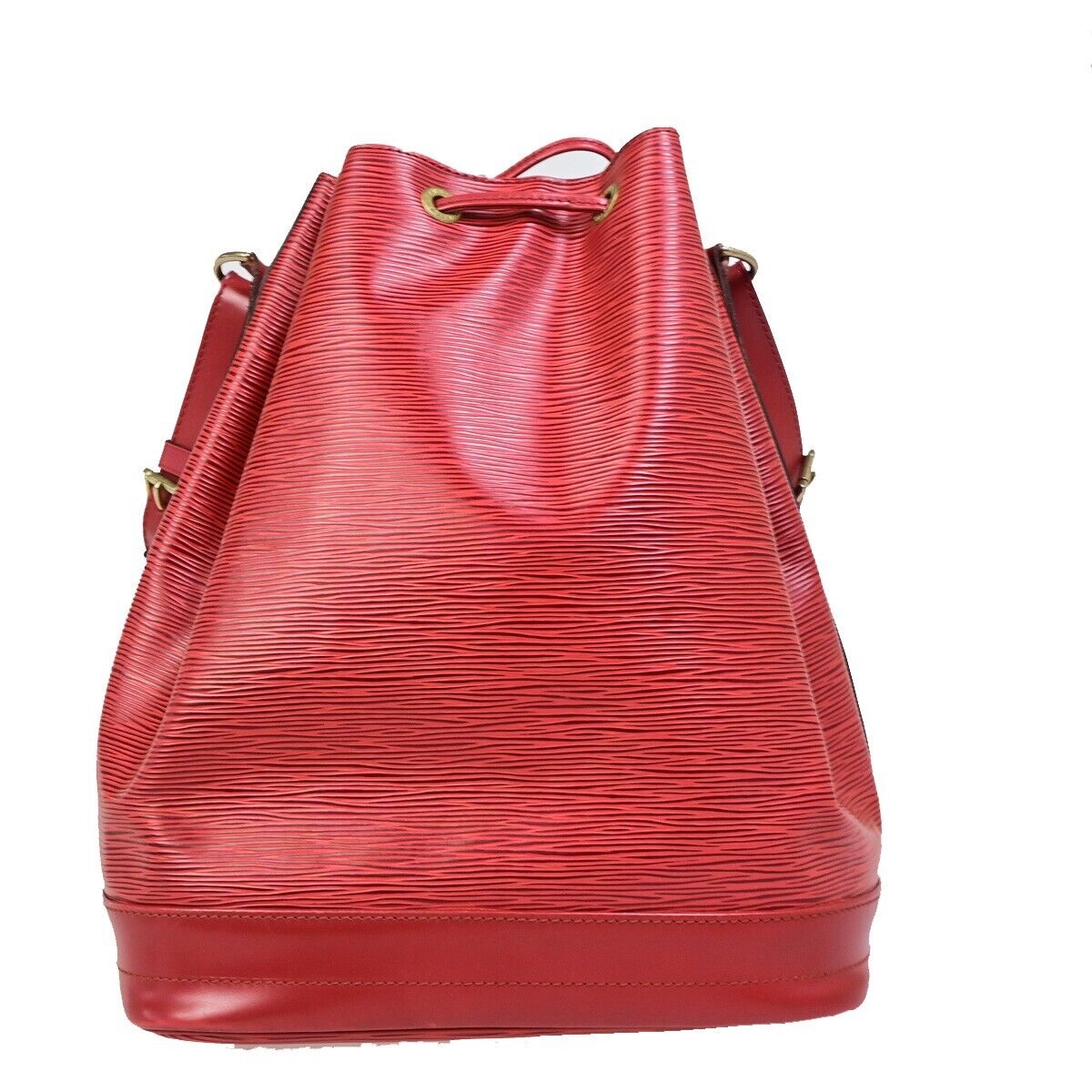 Louis Vuitton Noe Red Leather Shoulder Bag