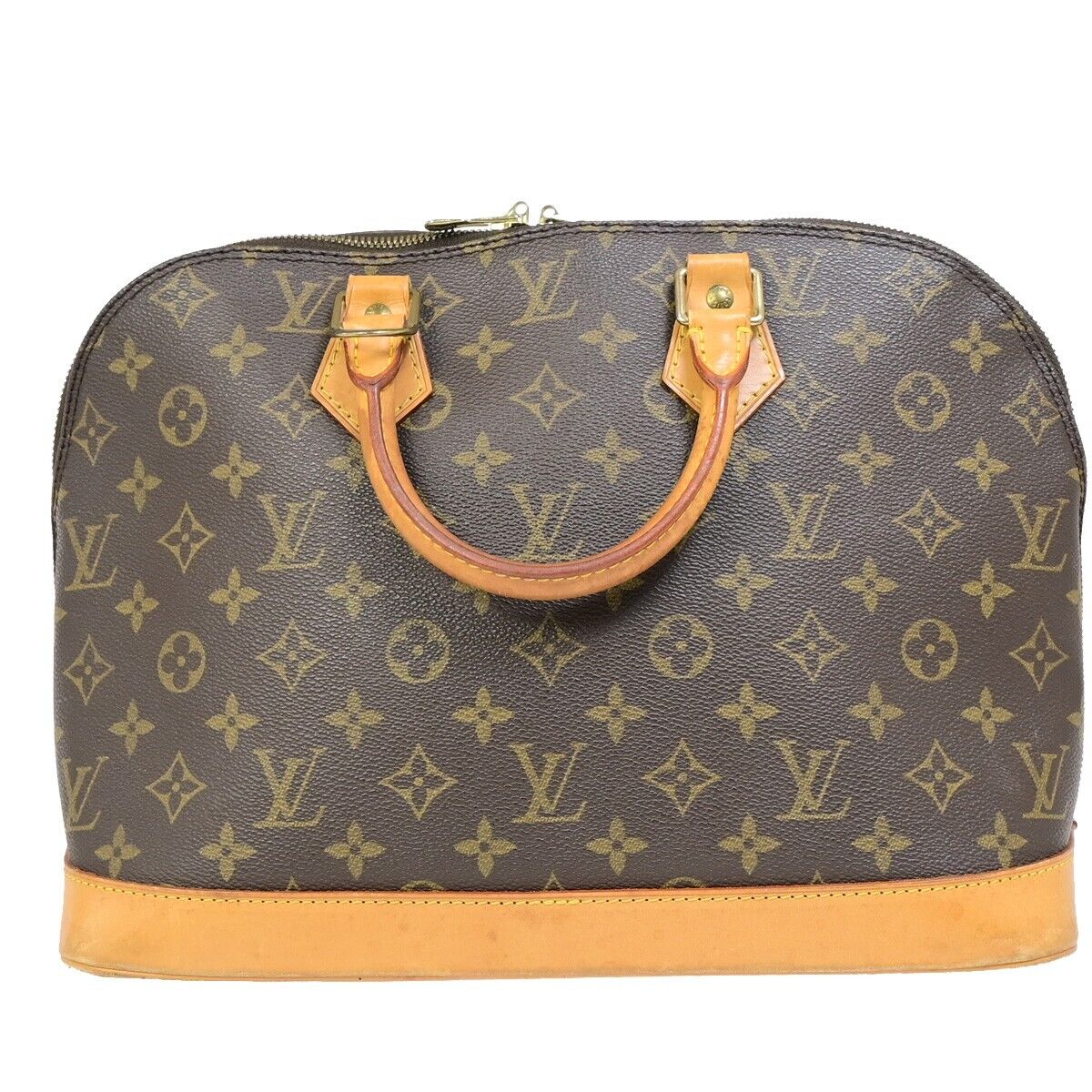 Louis Vuitton Alma Brown Canvas Hand Bag