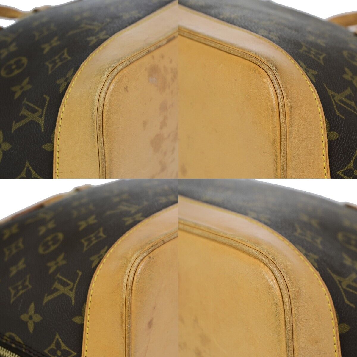 Louis Vuitton Alma Brown Canvas Hand Bag