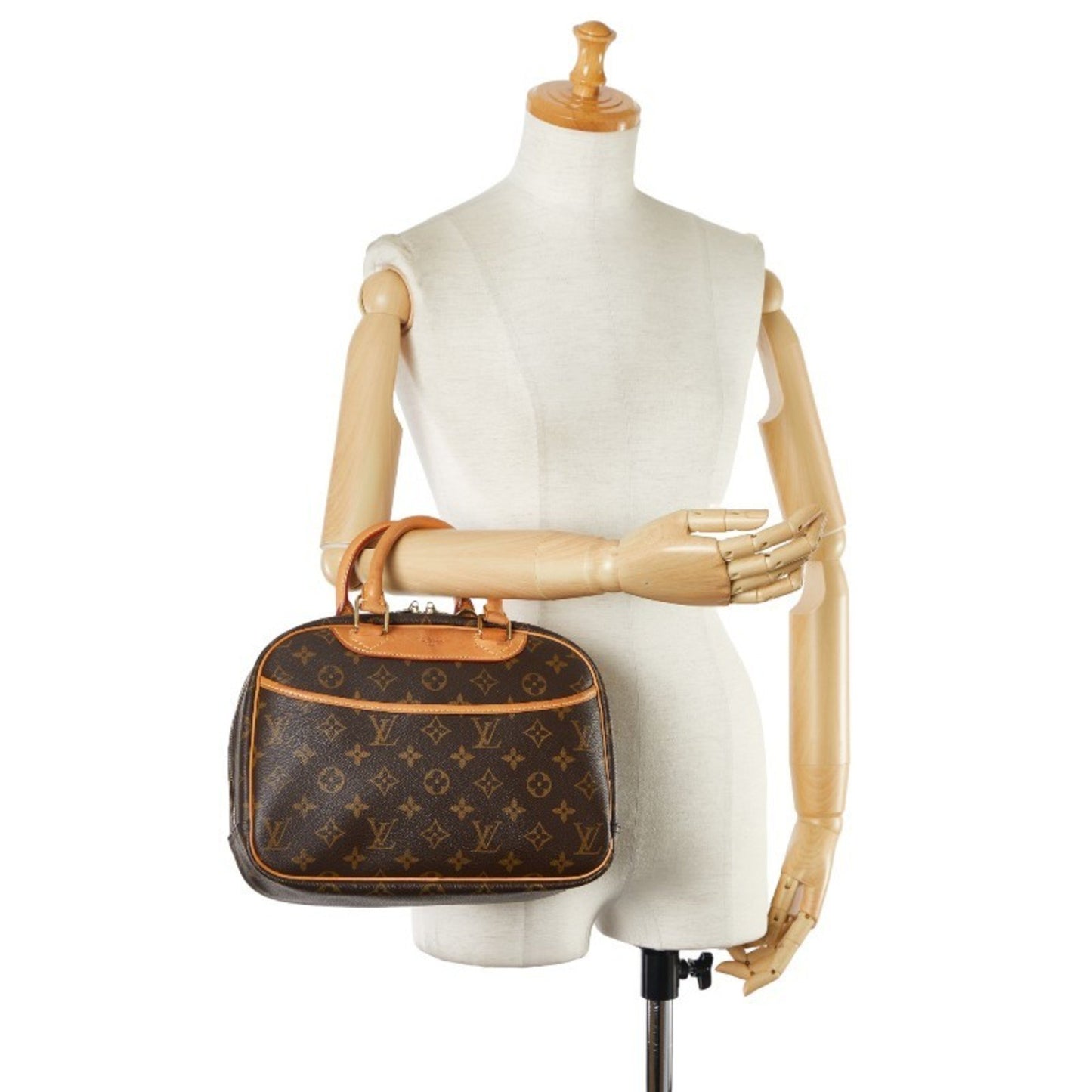 Louis Vuitton Deauville Brown Canvas Hand Bag