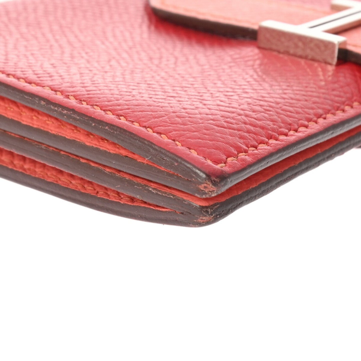 Hermès Béarn Red Leather Wallet Accessories