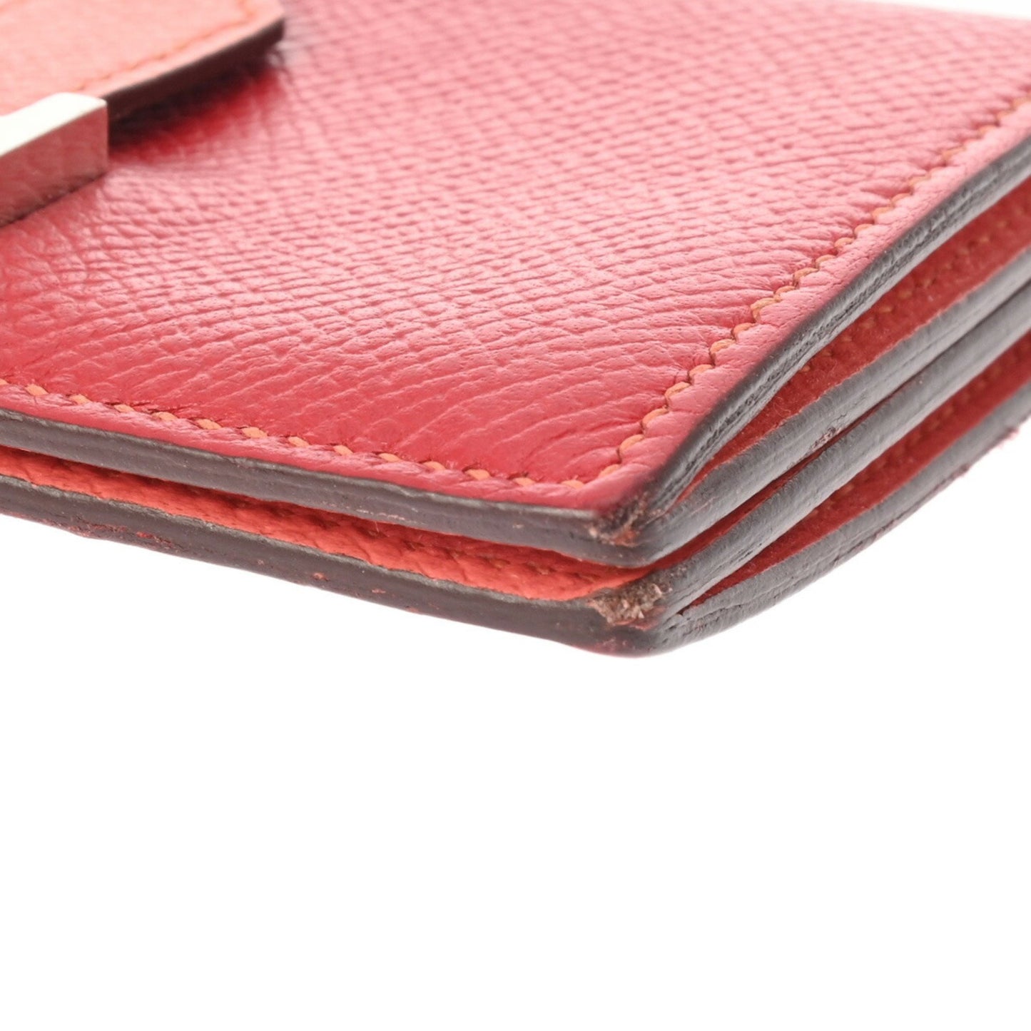 Hermès Béarn Red Leather Wallet Accessories