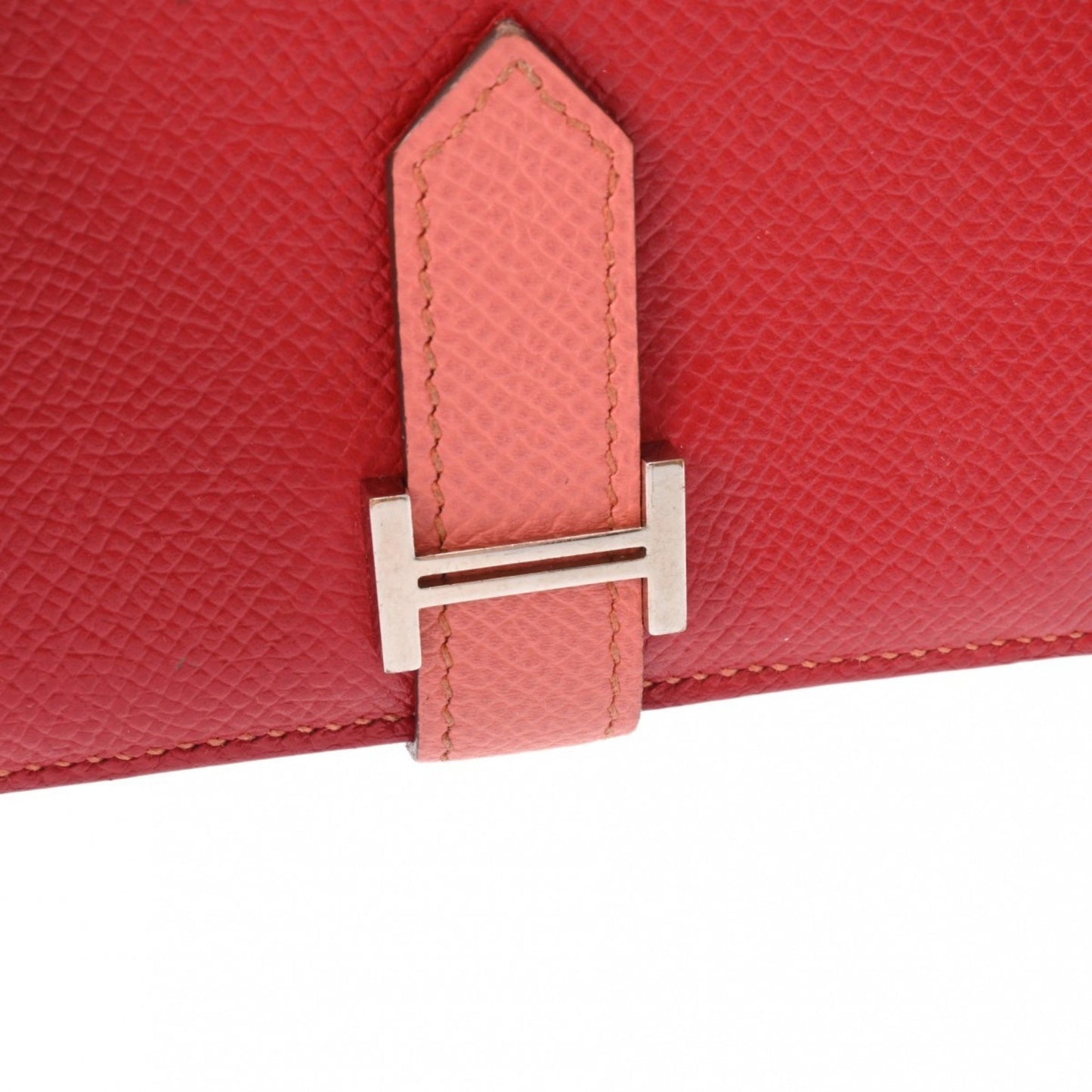 Hermès Béarn Red Leather Wallet Accessories