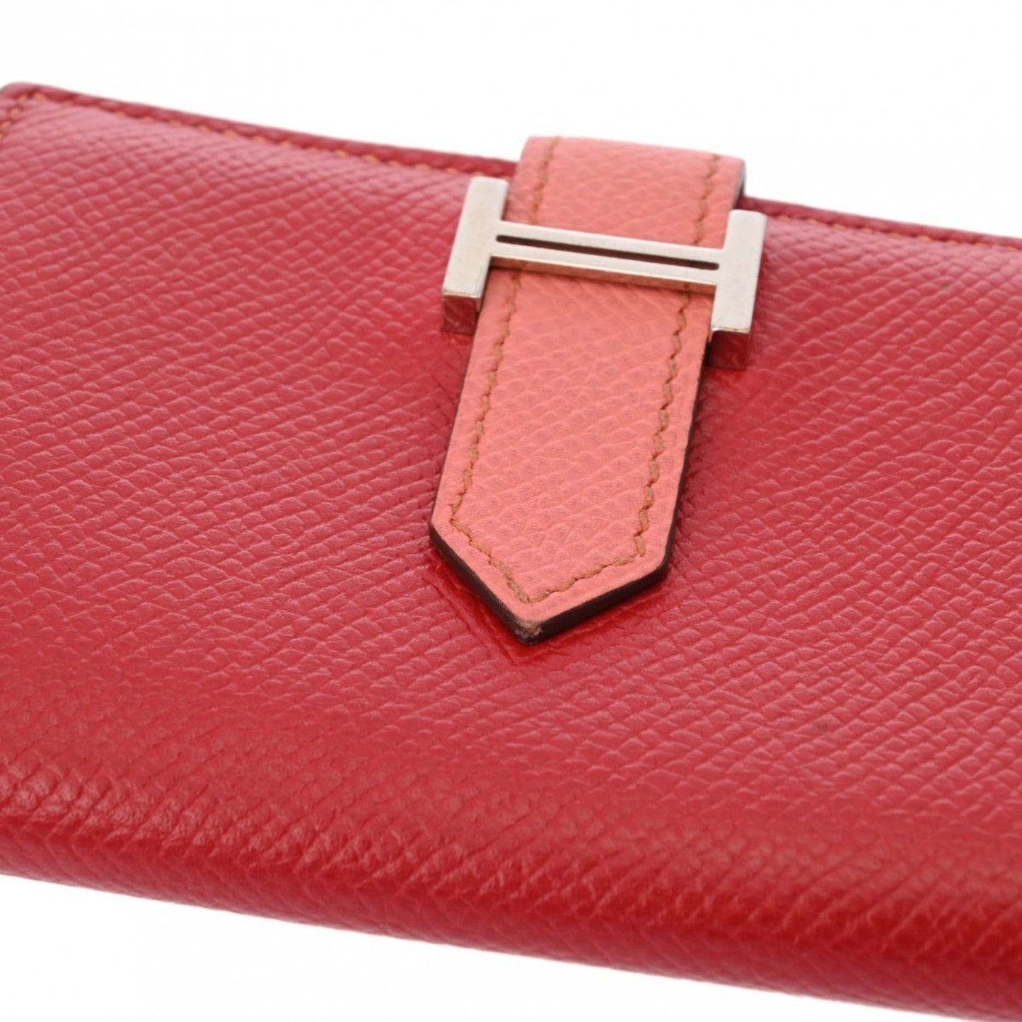 Hermès Béarn Red Leather Wallet Accessories