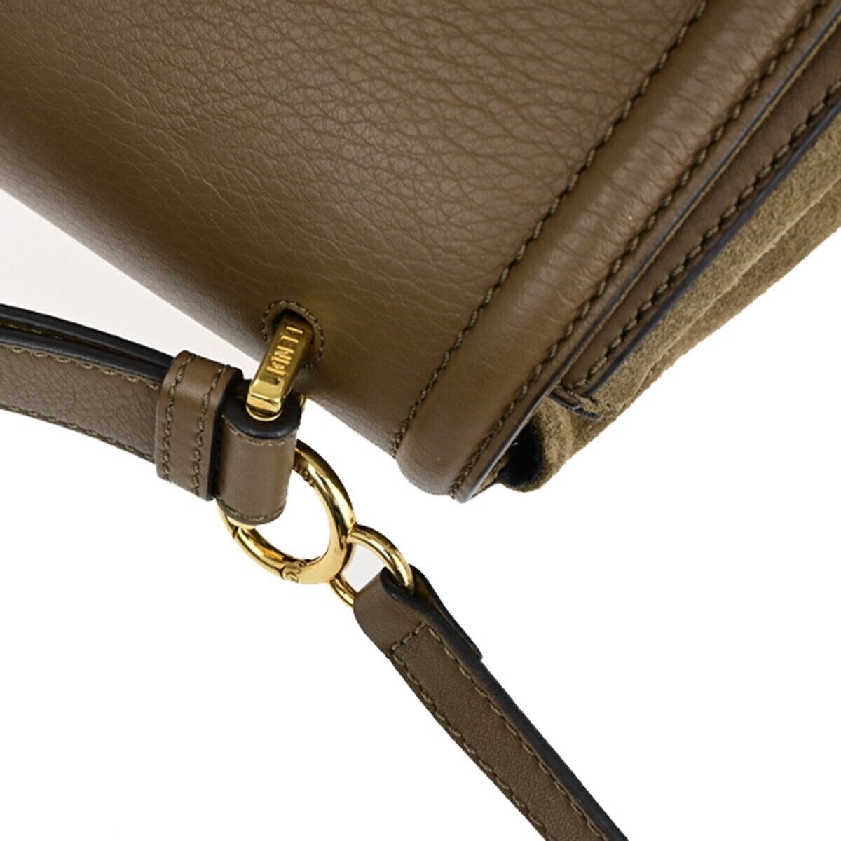 Fendi Silvana Brown Leather Hand Bag