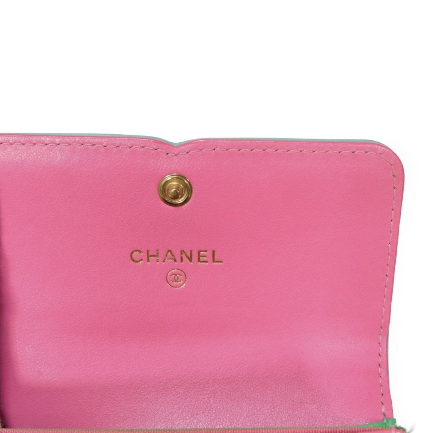 Chanel CC Filigree Pink Pony-style Calfskin Wallet Accessories