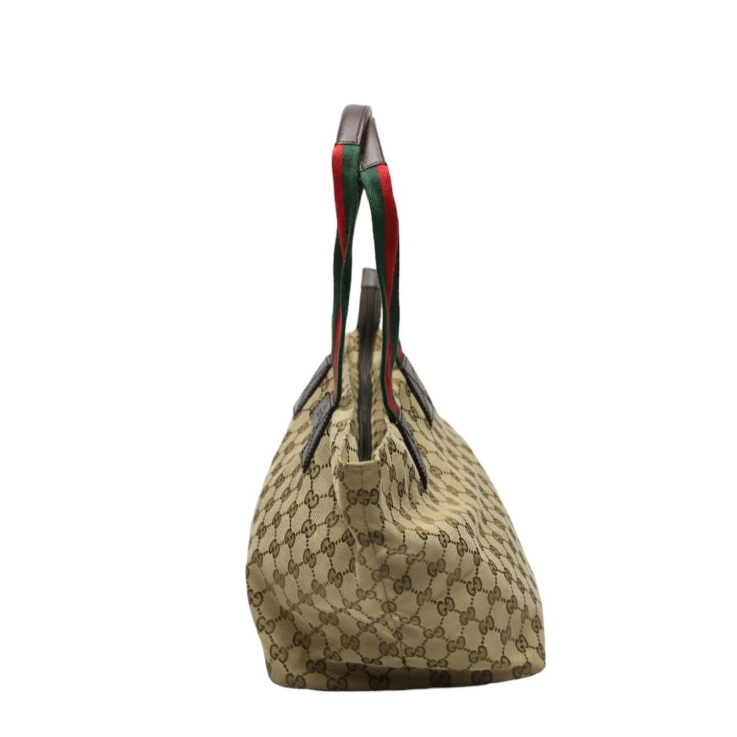 Gucci Sherry Beige Canvas Hand Bag