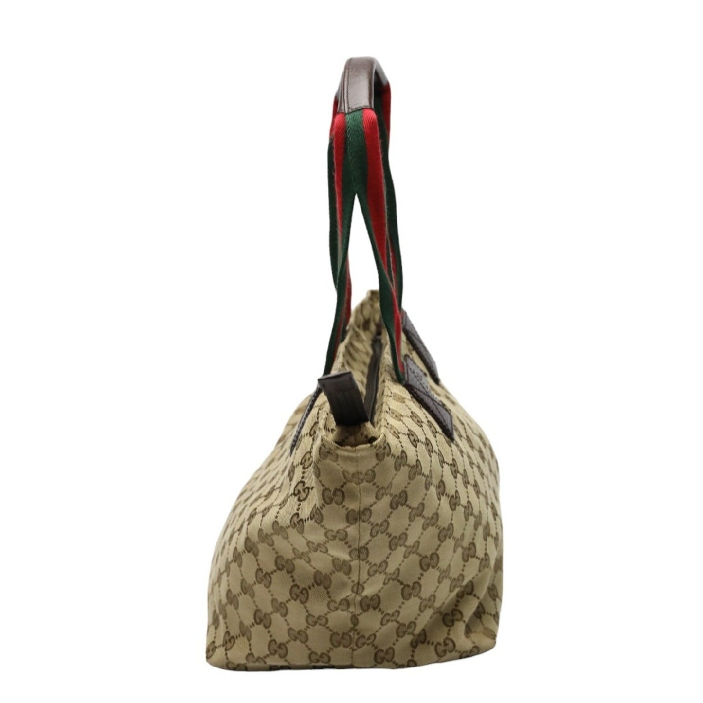 Gucci Sherry Beige Canvas Hand Bag