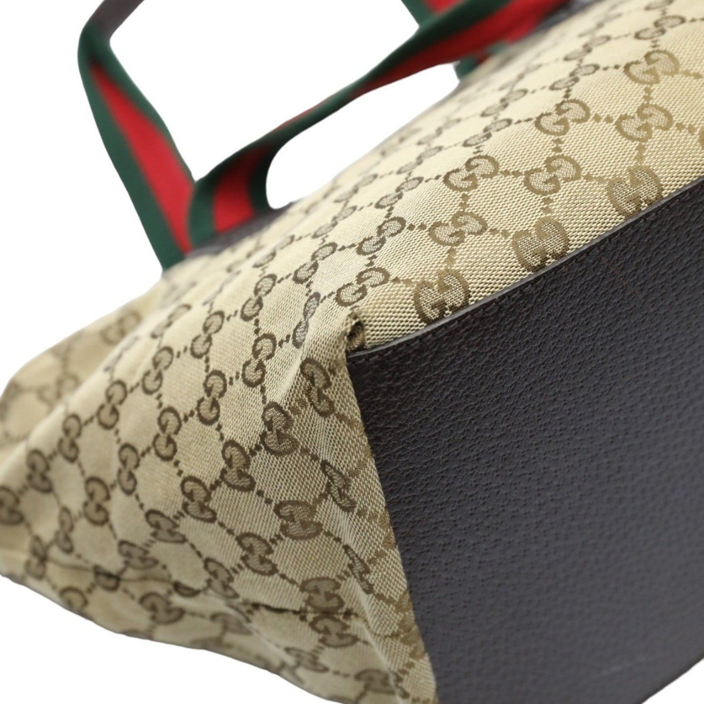 Gucci Sherry Beige Canvas Hand Bag