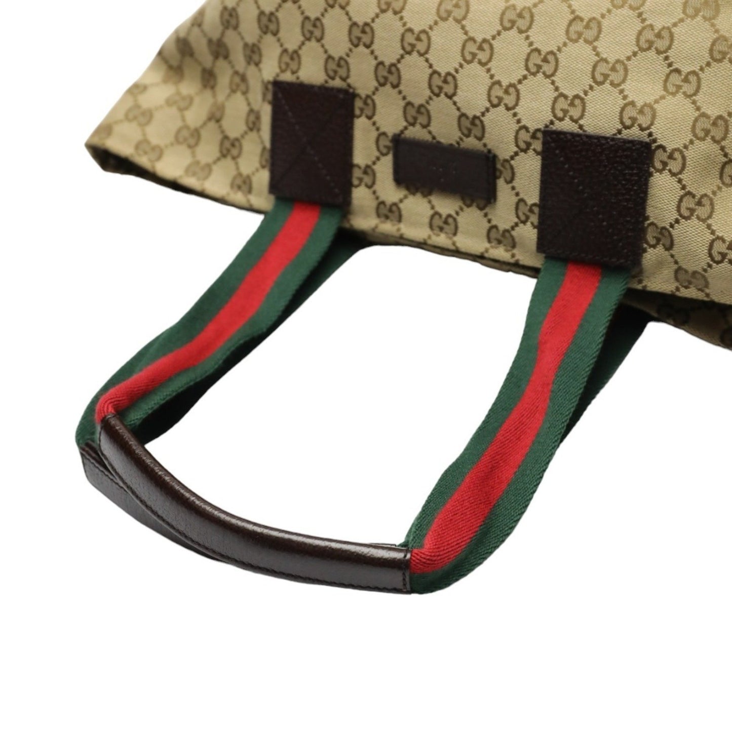 Gucci Sherry Beige Canvas Hand Bag