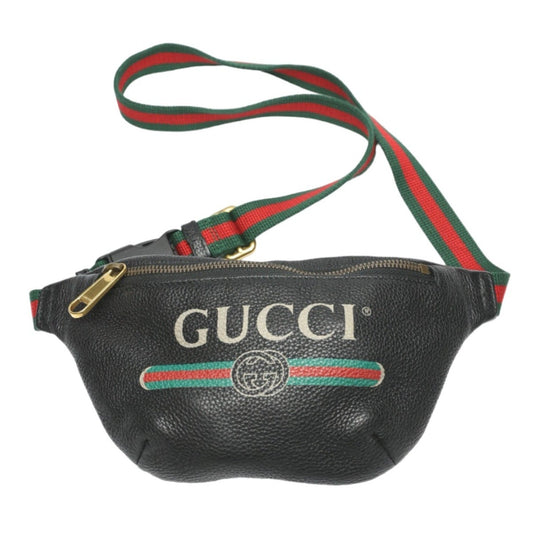 Gucci GG Jumbo Black Leather Shoulder Bag