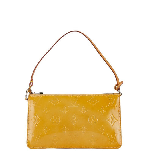 Louis Vuitton Lexington Yellow Patent Leather Clutch Bag