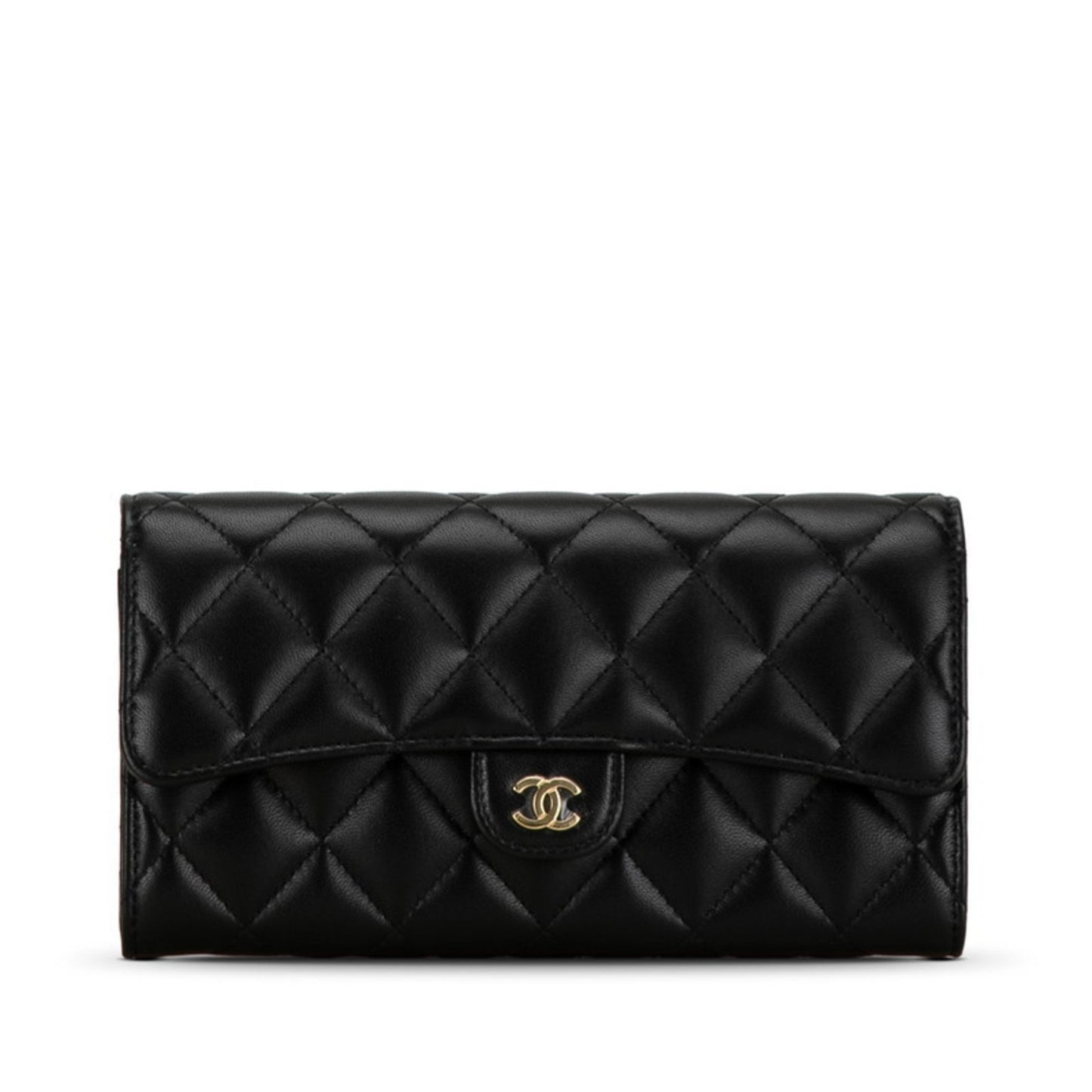 Chanel Timeless Black Leather Wallet Accessories