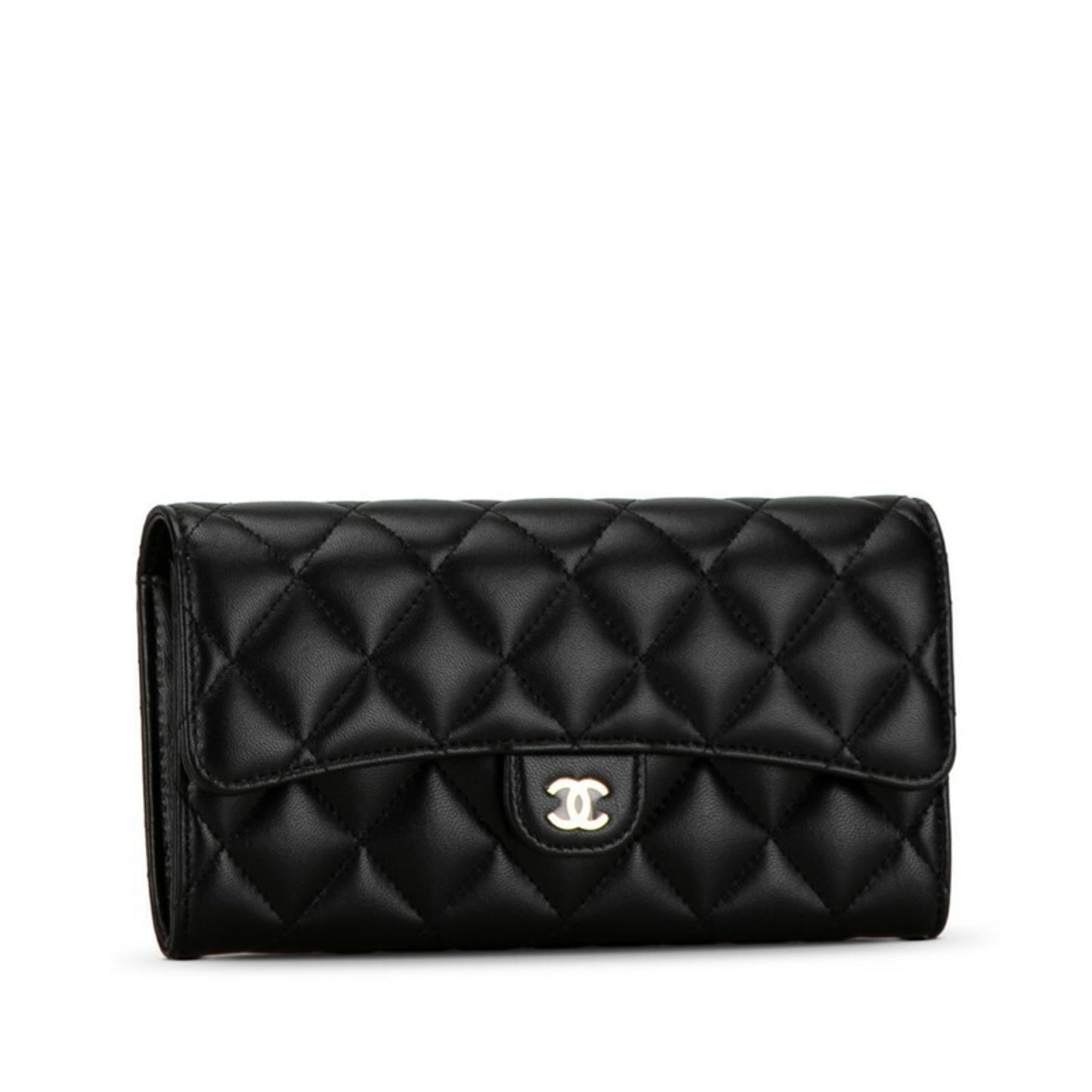 Chanel Timeless Black Leather Wallet Accessories