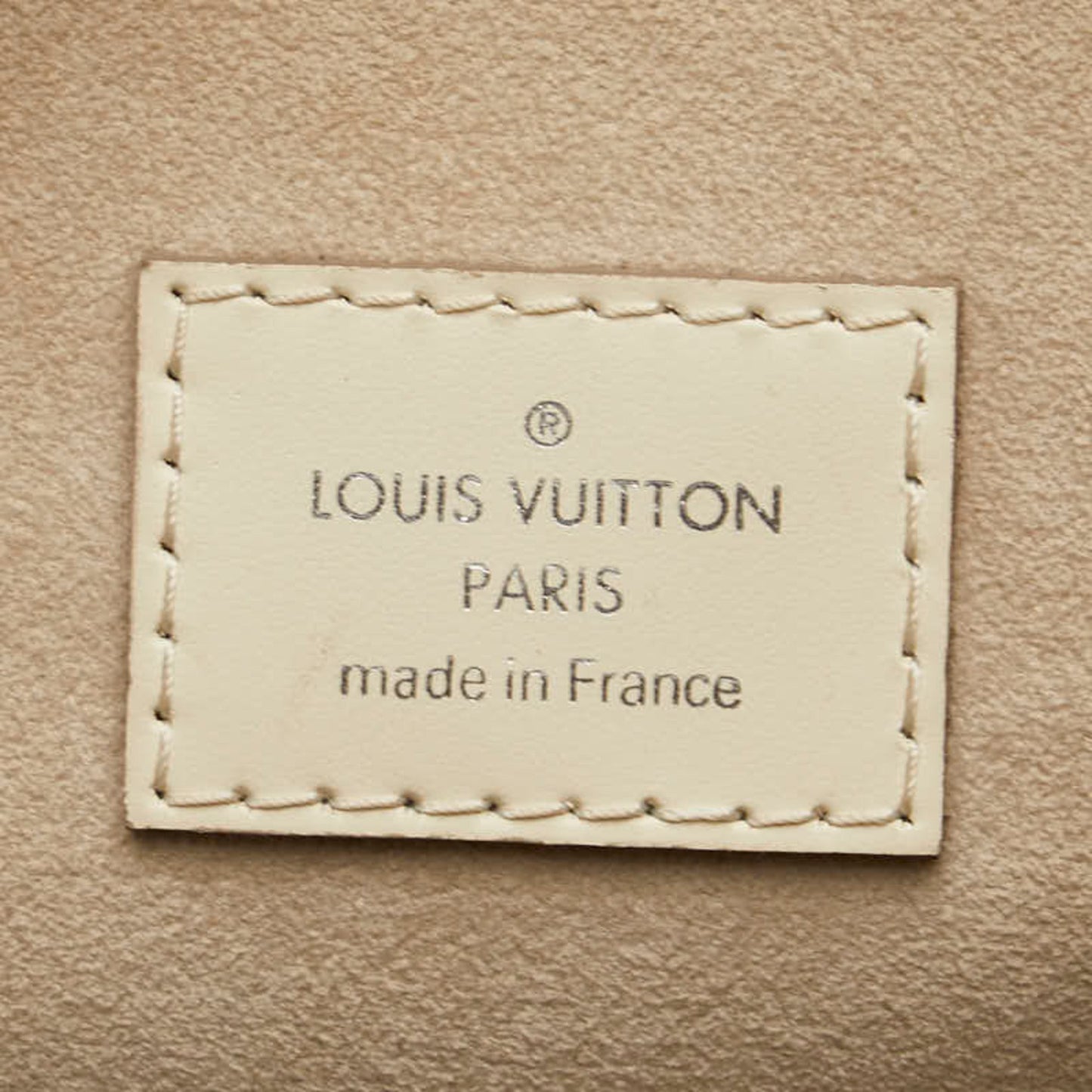 Louis Vuitton Pont Neuf Ecru Leather Hand Bag