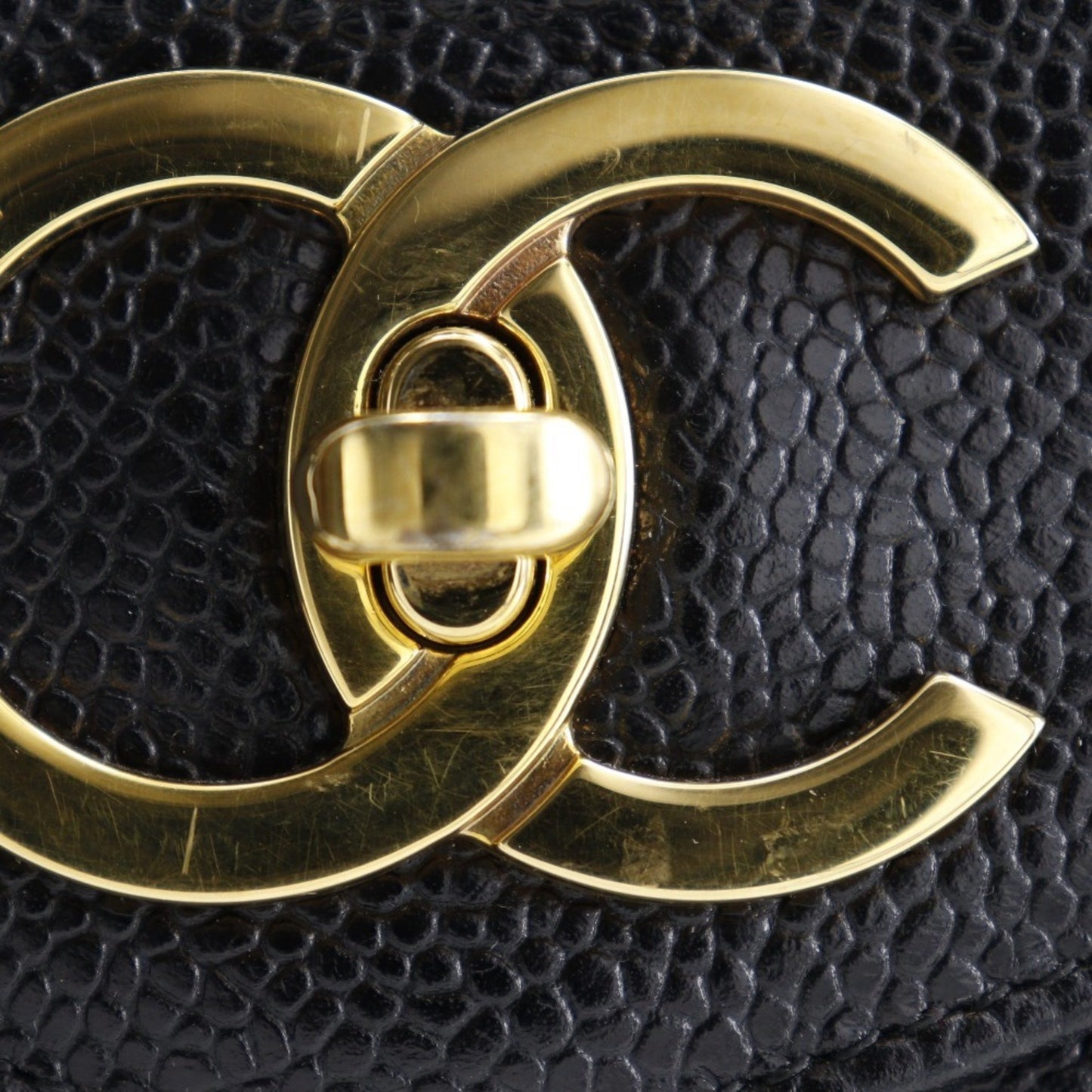 Chanel Cc Black Leather Shoulder Bag