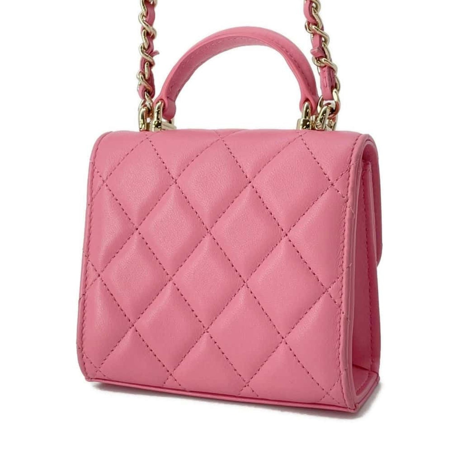 Chanel Coco Mark Pink Leather Shoulder Bag