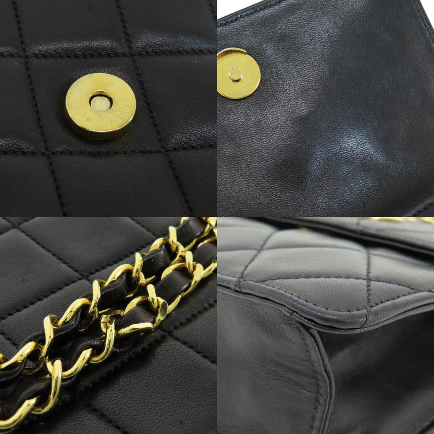 Chanel Coco Mark Black Leather Shoulder Bag