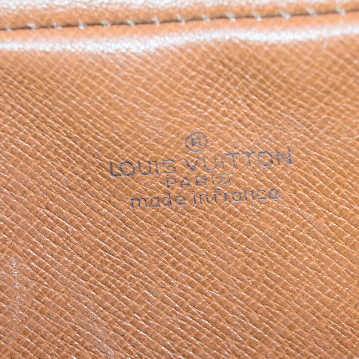 Louis Vuitton Marly Dragonne Brown Canvas Clutch Bag