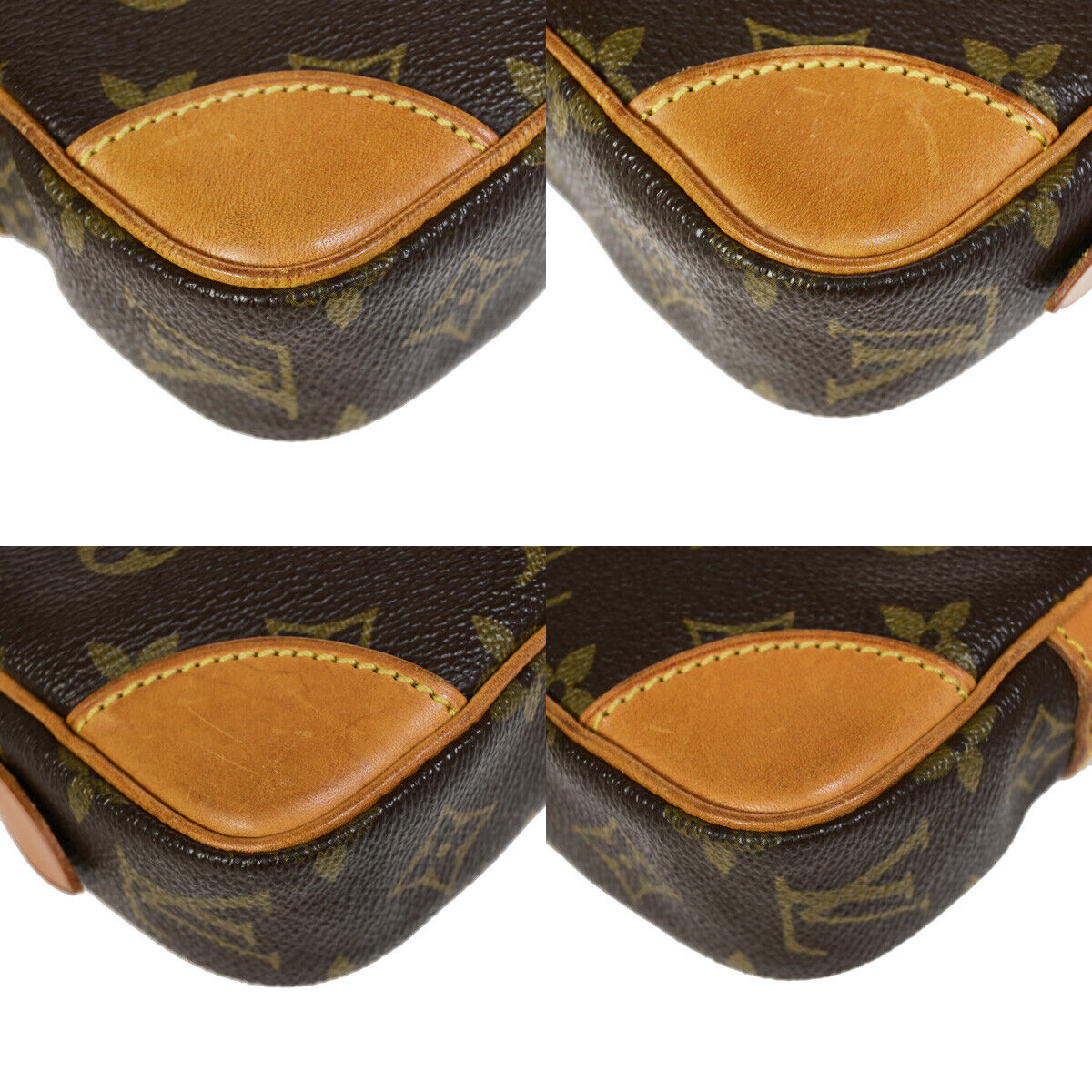 Louis Vuitton Marly Dragonne Brown Canvas Clutch Bag