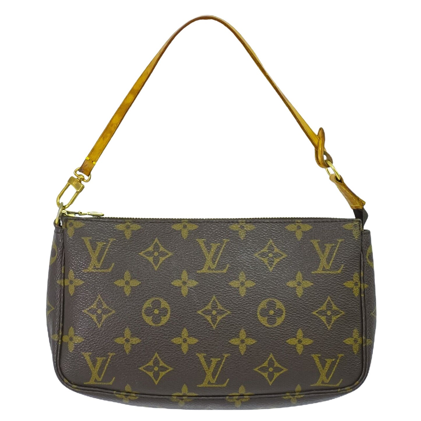 Louis Vuitton Pochette accessoires Brown Canvas Clutch Bag