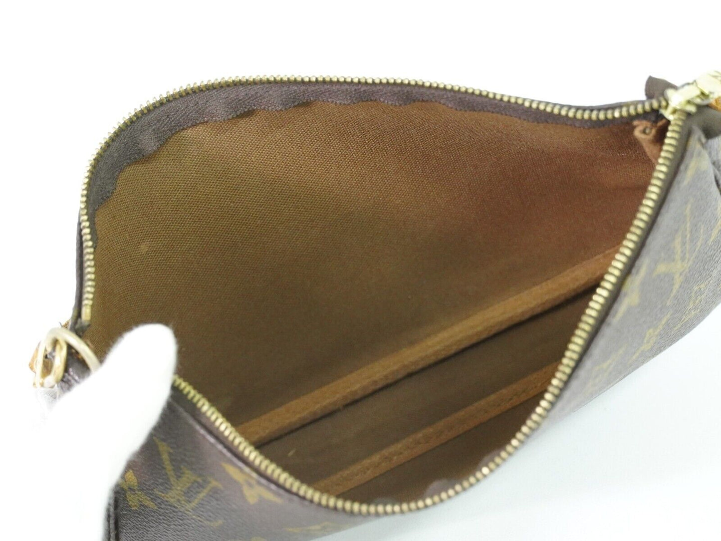 Louis Vuitton Pochette accessoires Brown Canvas Clutch Bag