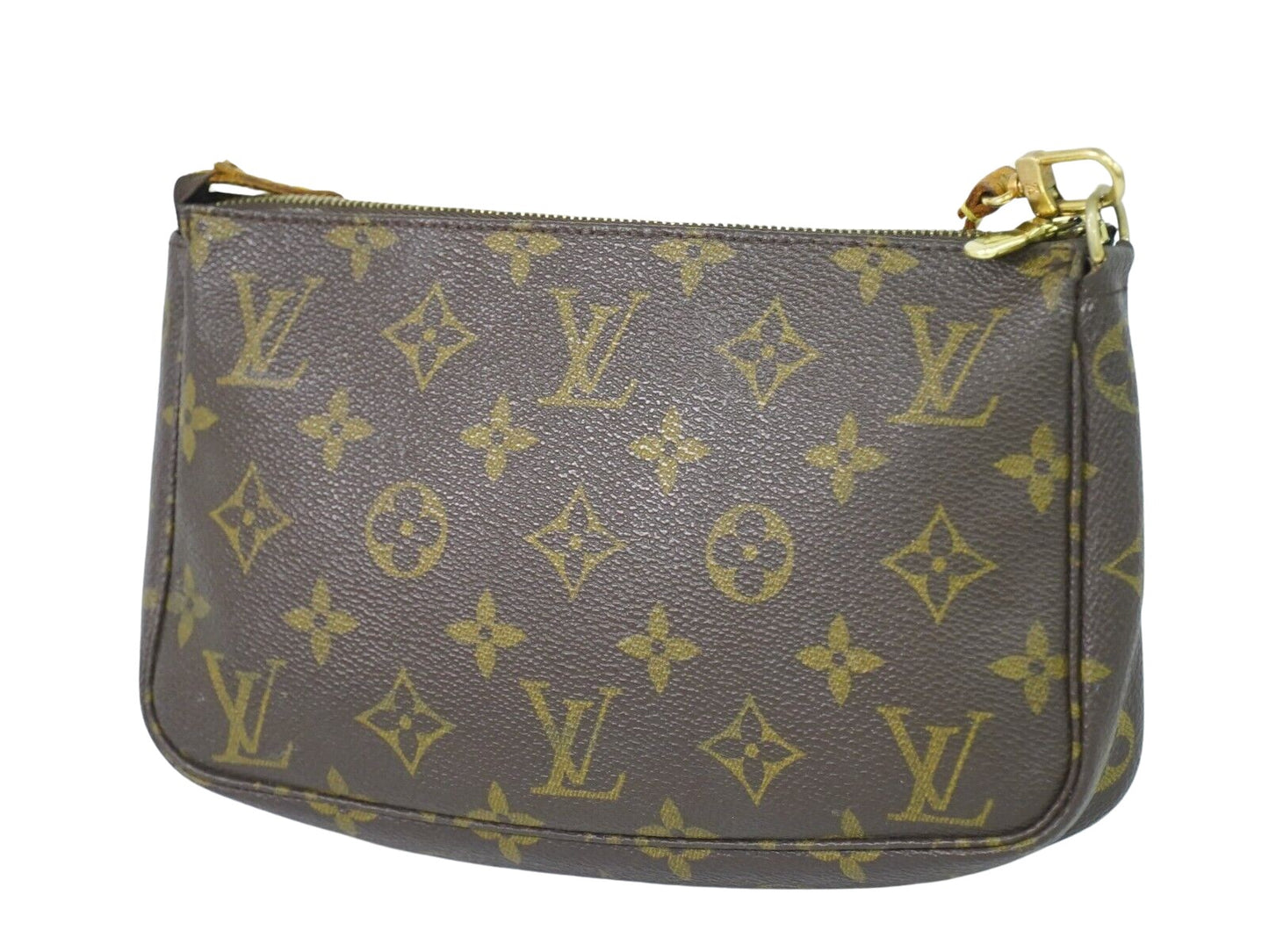 Louis Vuitton Pochette accessoires Brown Canvas Clutch Bag