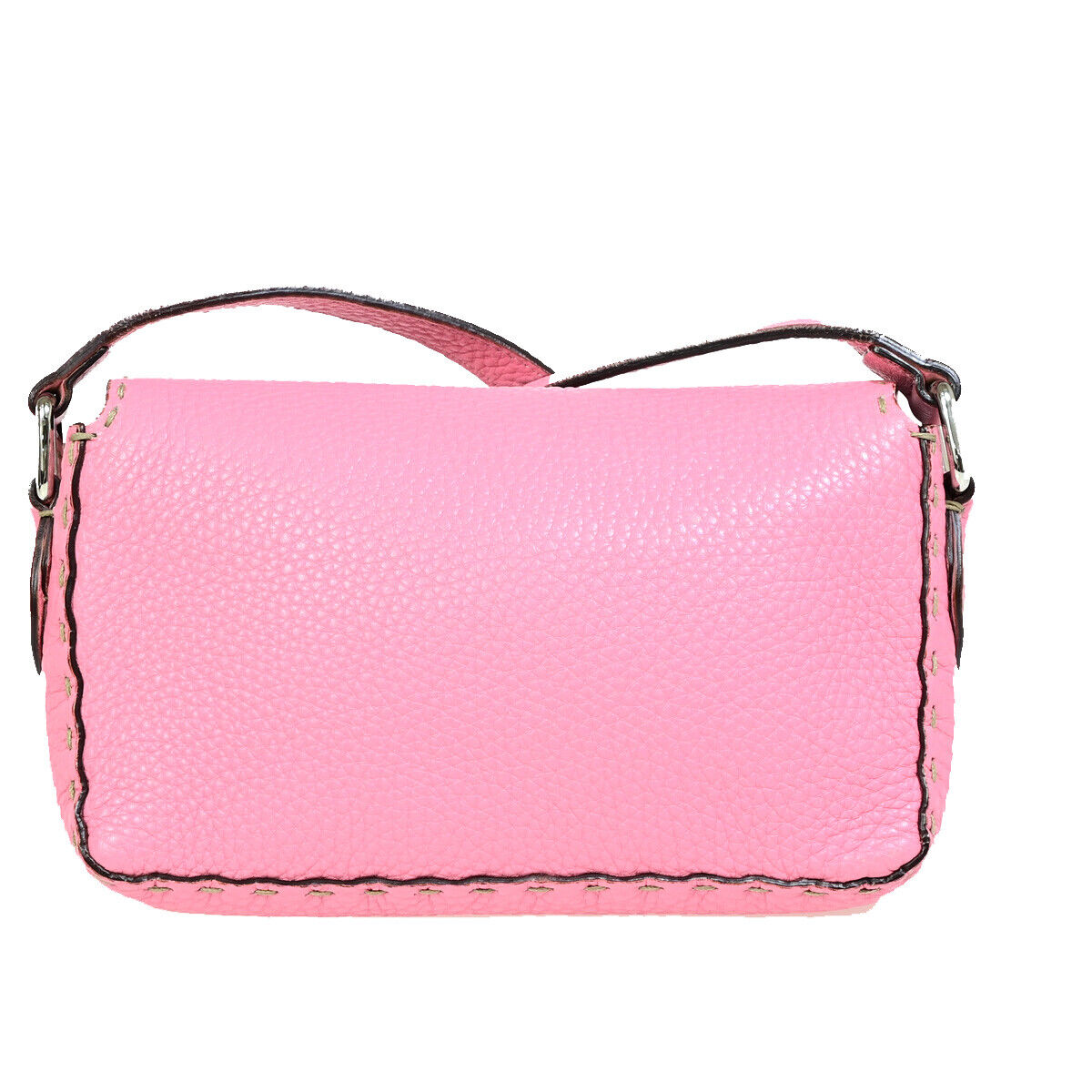 Fendi Selleria Pink Leather Shoulder Bag