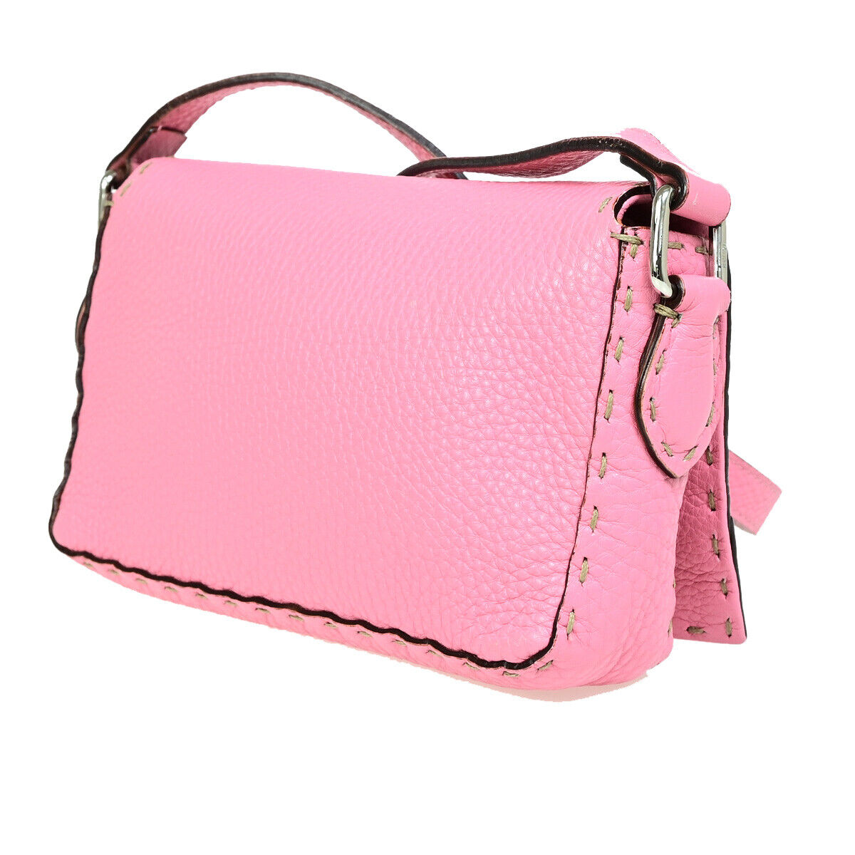 Fendi Selleria Pink Leather Shoulder Bag