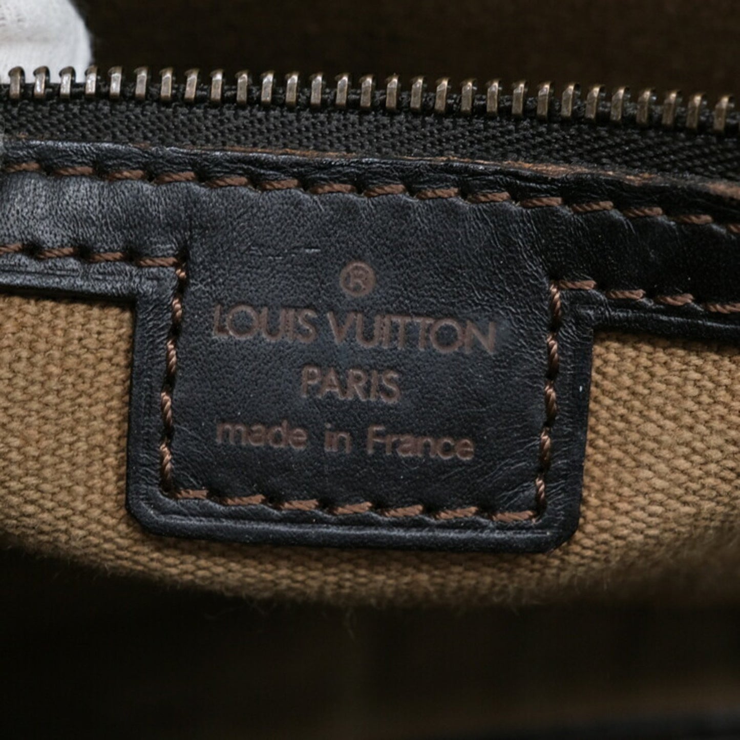 Louis Vuitton Utah Brown Leather Shoulder Bag