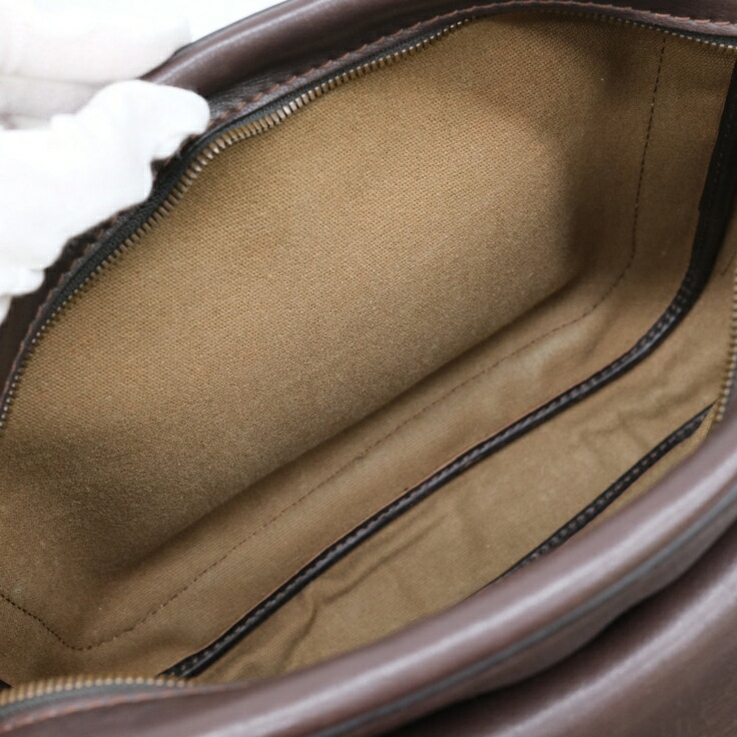 Louis Vuitton Utah Brown Leather Shoulder Bag