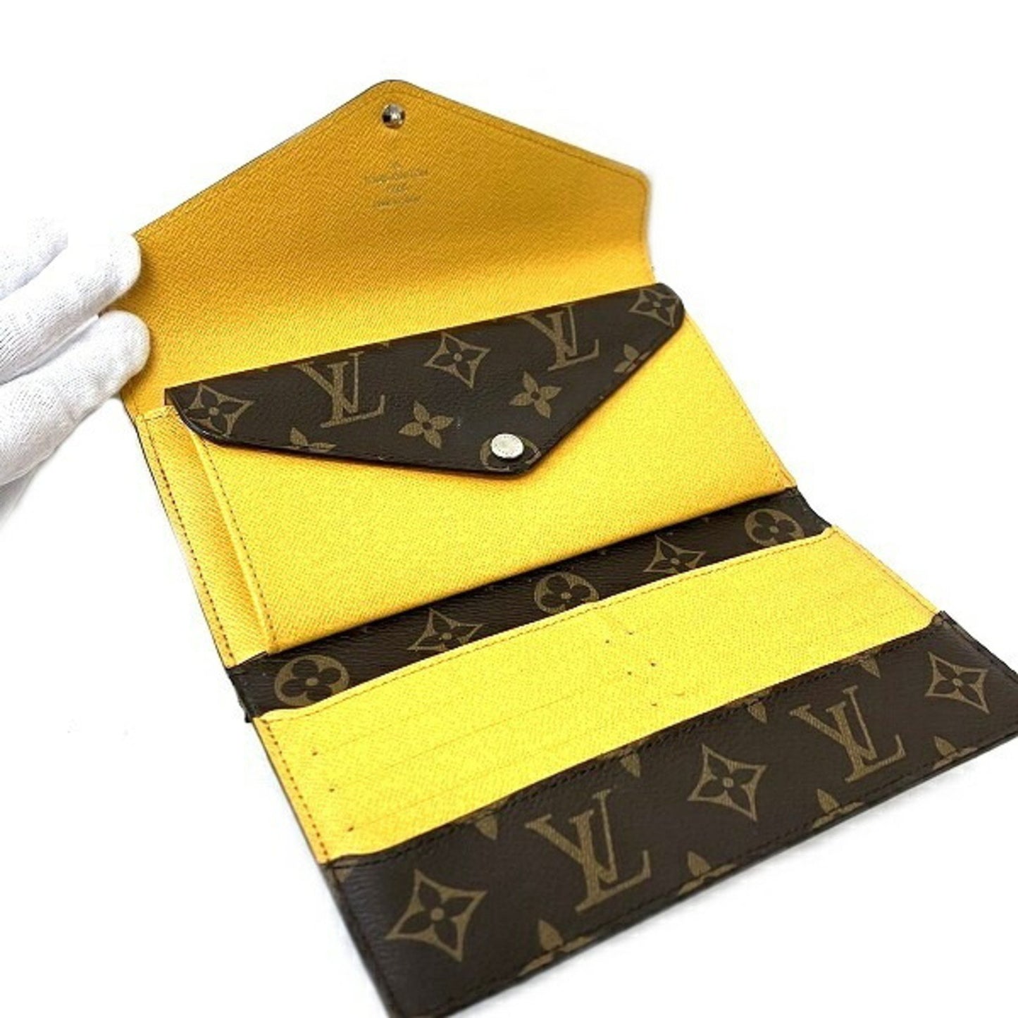 Louis Vuitton Portefeuille Marie Brown Canvas Wallet Accessories