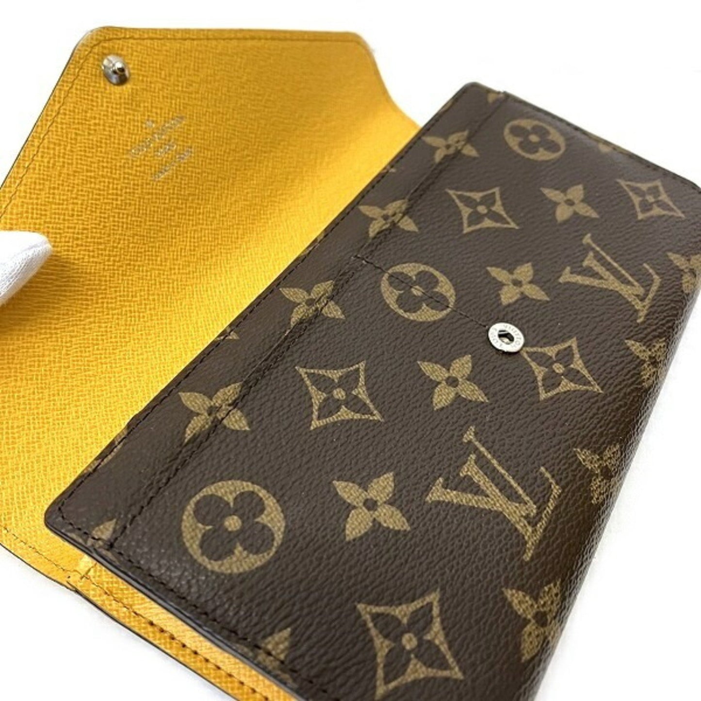 Louis Vuitton Portefeuille Marie Brown Canvas Wallet Accessories