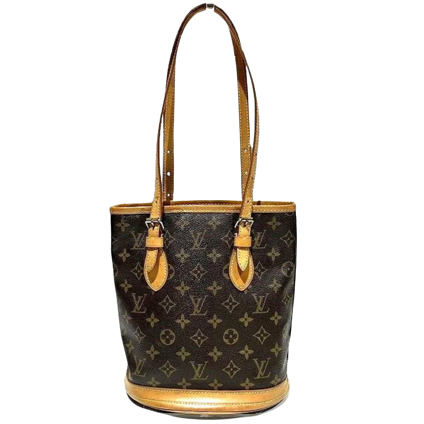 Louis Vuitton Bucket PM Brown Canvas Shoulder Bag