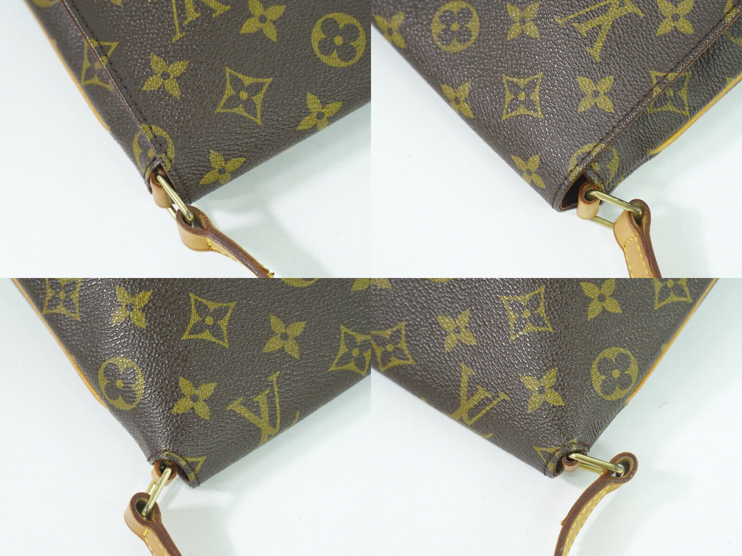 Louis Vuitton Musette Tango Brown Canvas Shoulder Bag