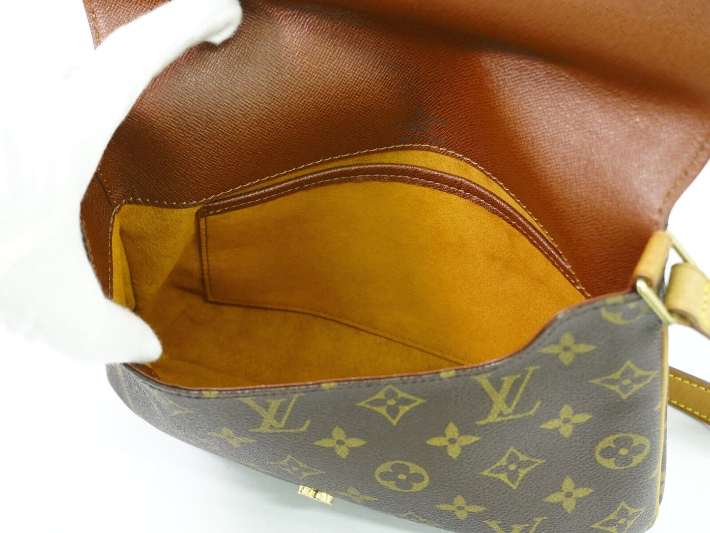 Louis Vuitton Musette Tango Brown Canvas Shoulder Bag