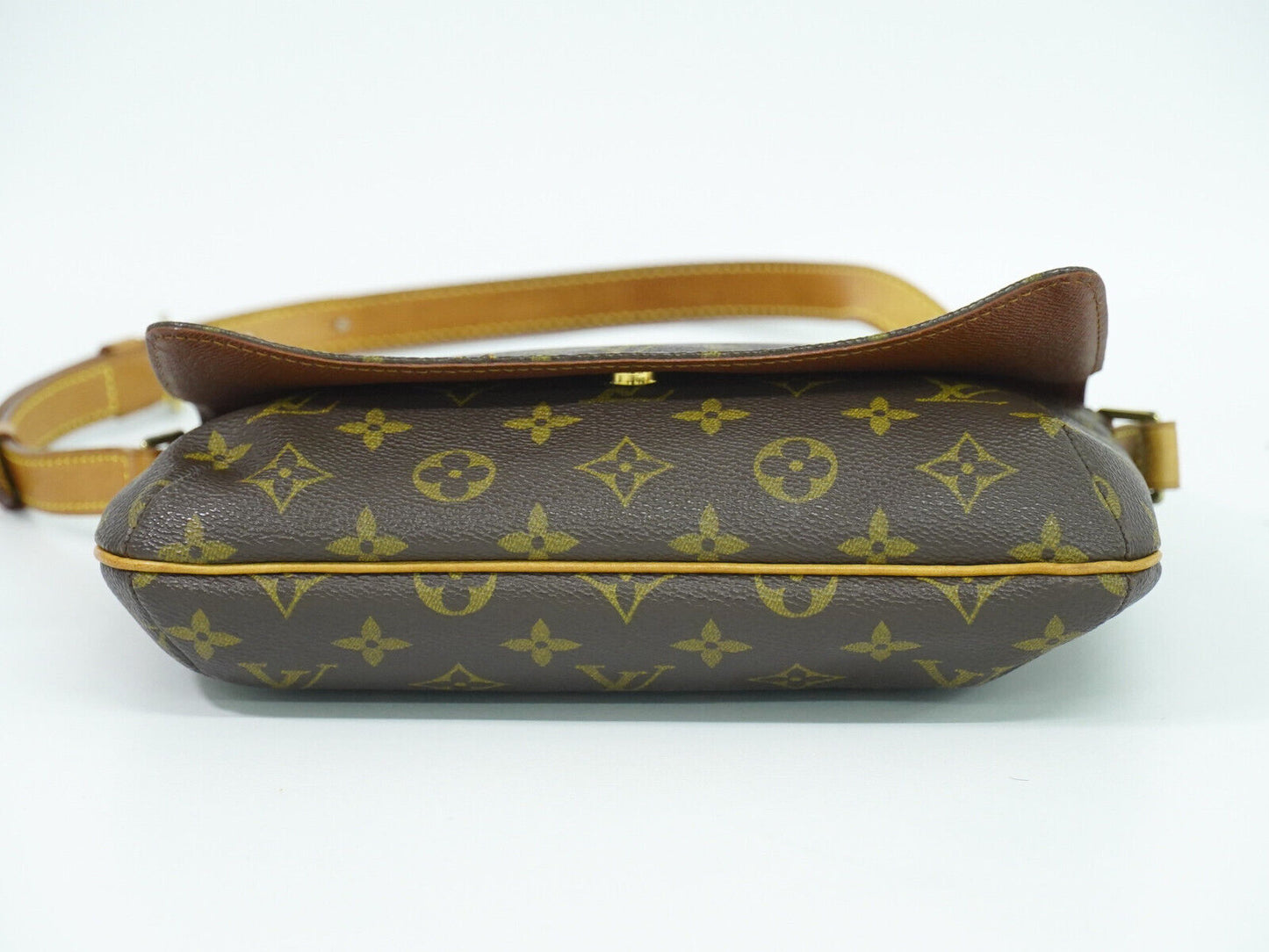 Louis Vuitton Musette Tango Brown Canvas Shoulder Bag