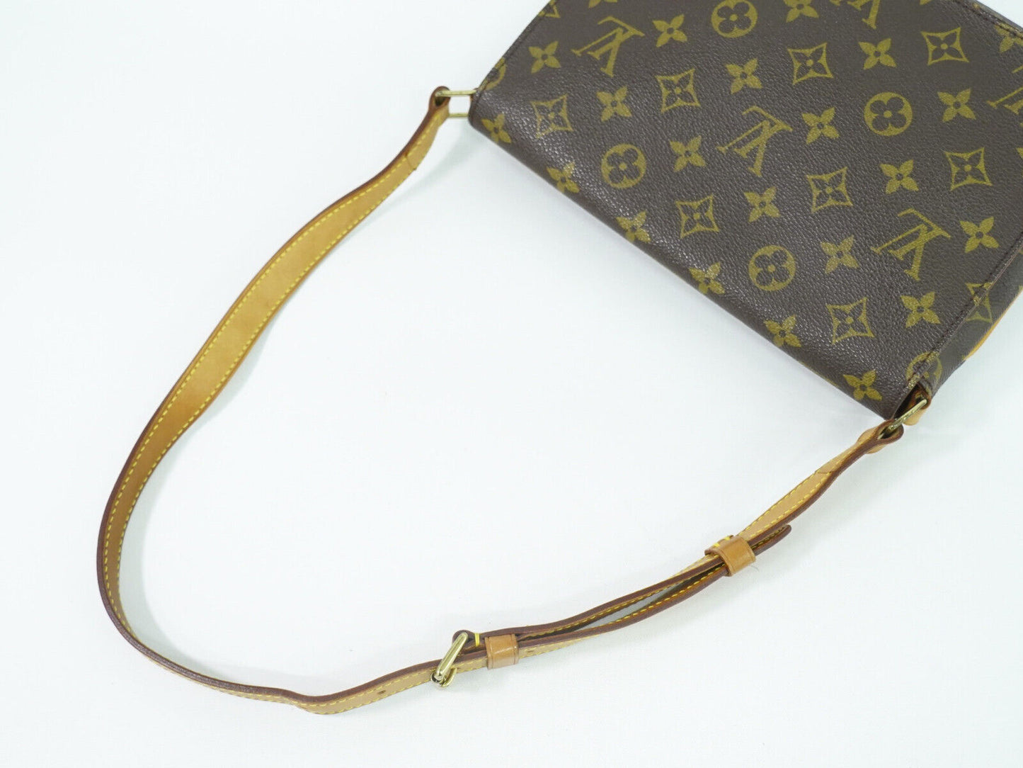 Louis Vuitton Musette Tango Brown Canvas Shoulder Bag