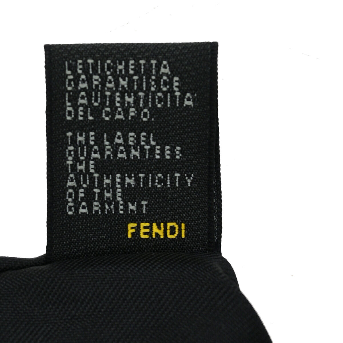 Fendi Zucchino Black Canvas Shoulder Bag