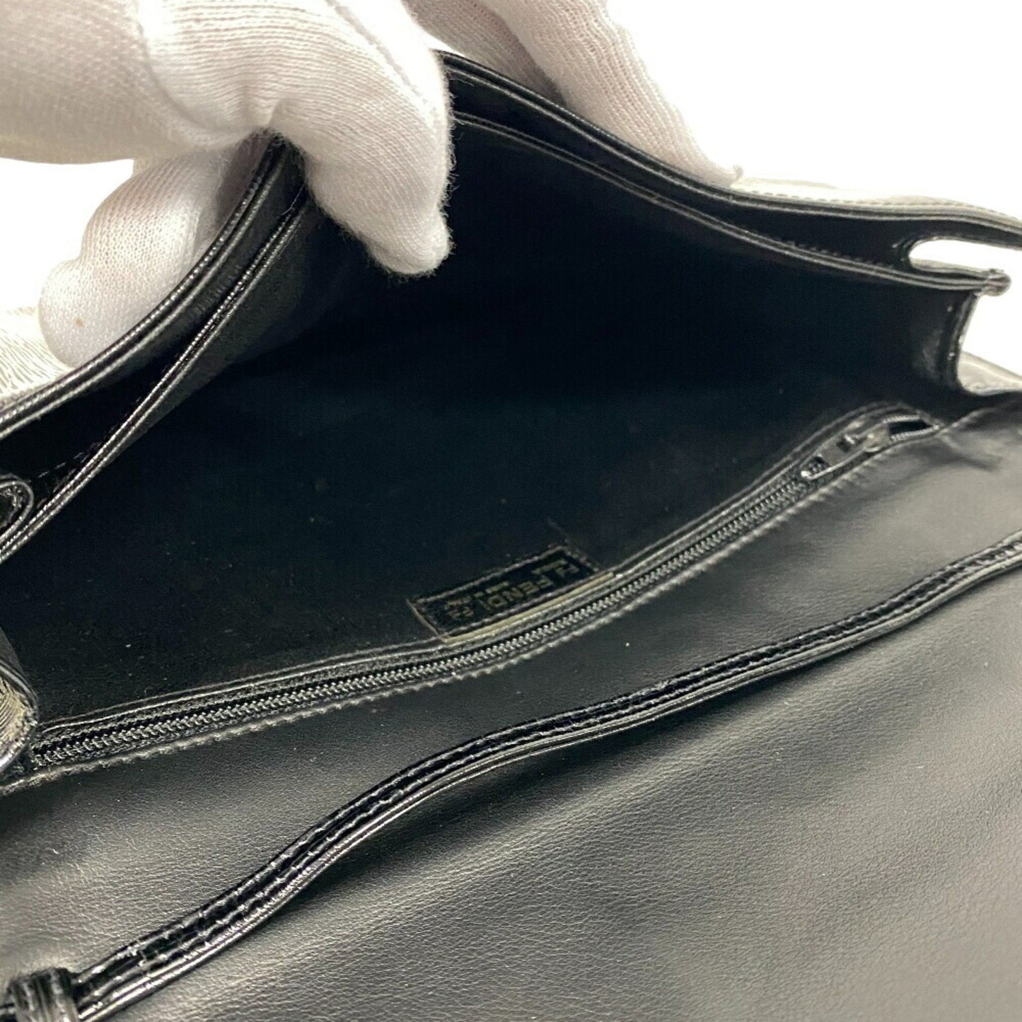 Fendi Black Leather Shoulder Bag