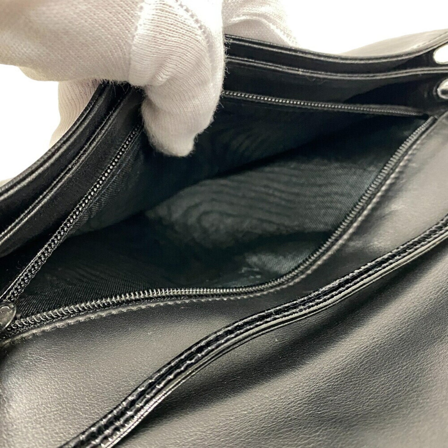 Fendi Black Leather Shoulder Bag