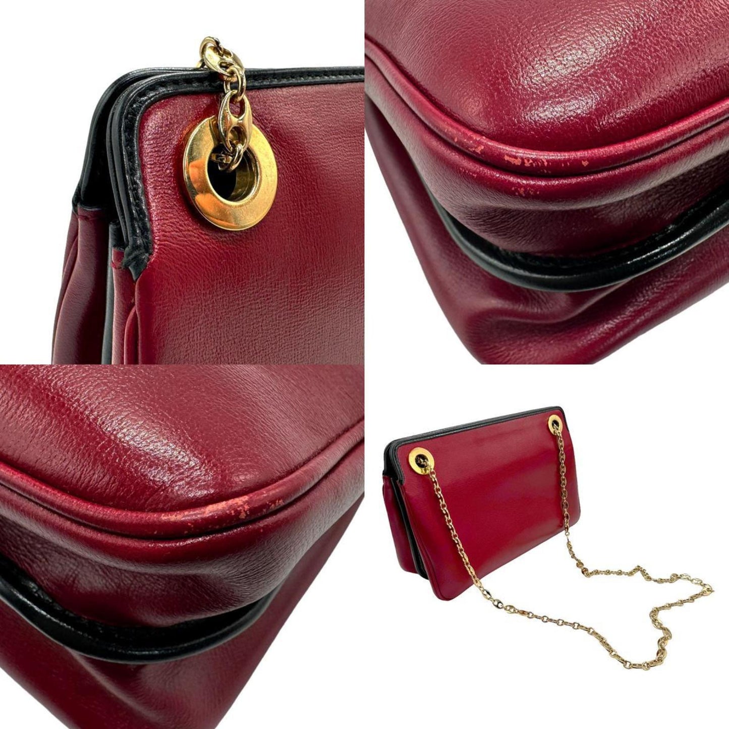 Gucci Marina Red Leather Shoulder Bag