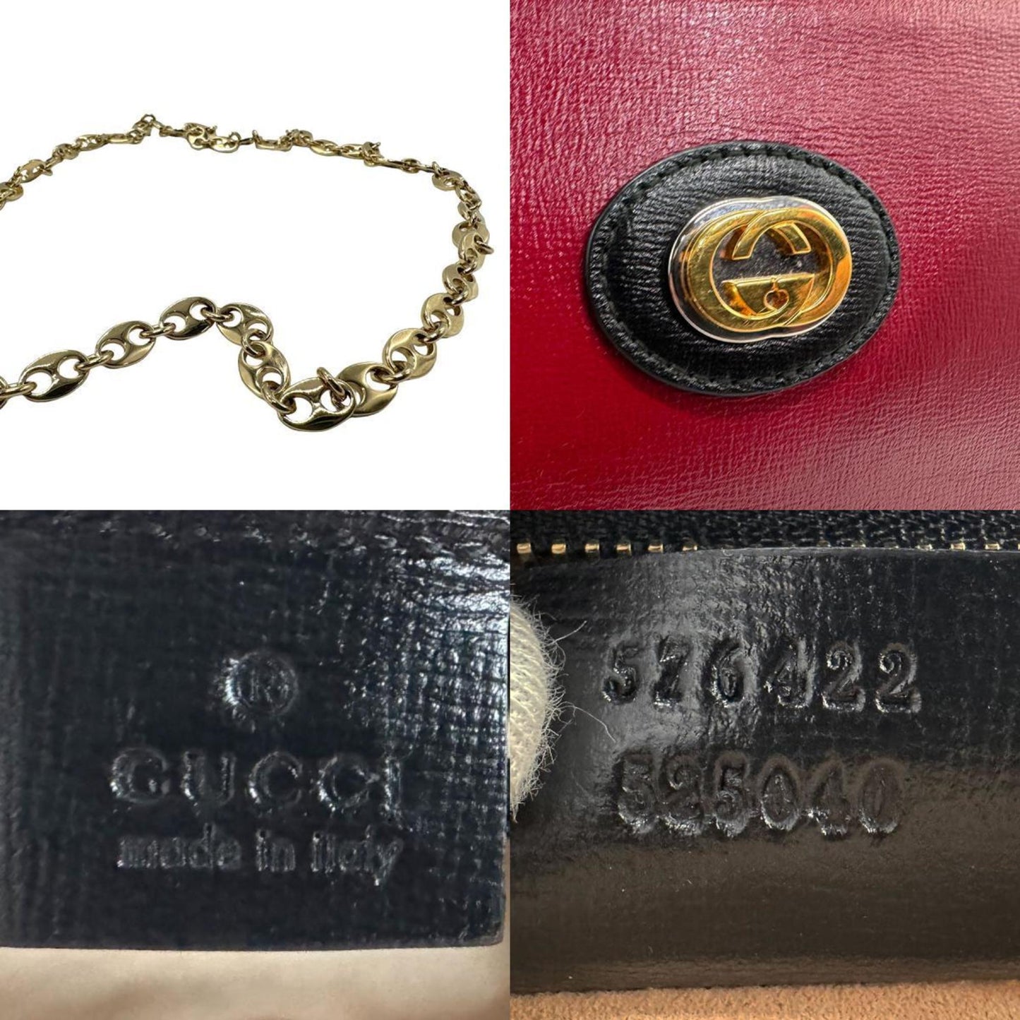 Gucci Marina Red Leather Shoulder Bag